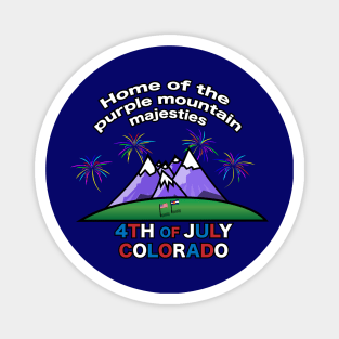 4th of July Colorado Magnet